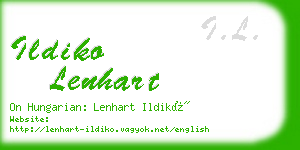 ildiko lenhart business card